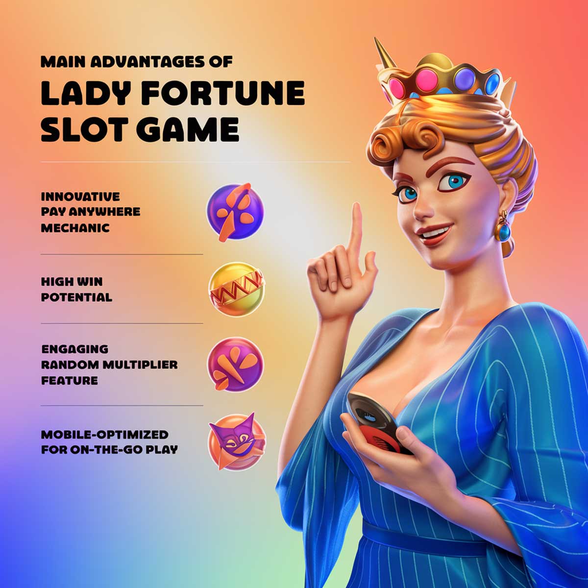 Lady Fortune slot game main features